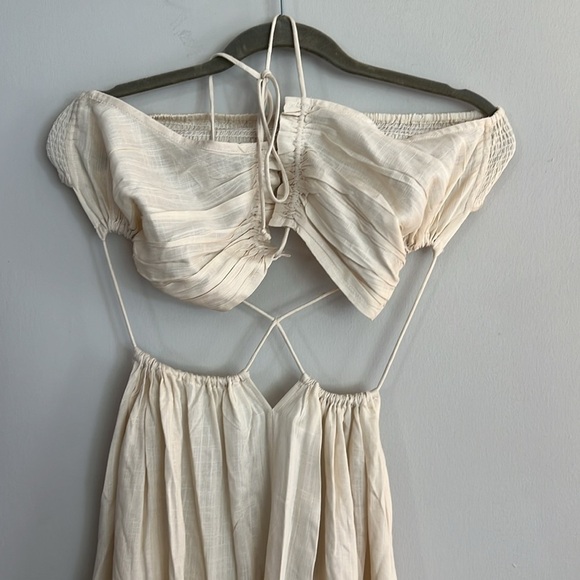 ASOS Cream Cutout Flowy Dress​​ - Picture 3 of 5